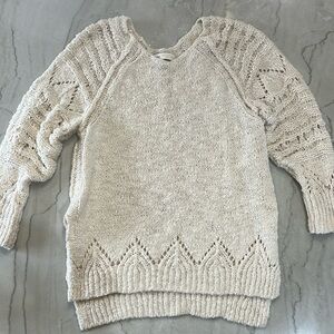 Anthropologie Pilcro Cream Sweater